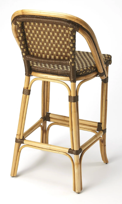 Brown Rattan Bar Stool🍻