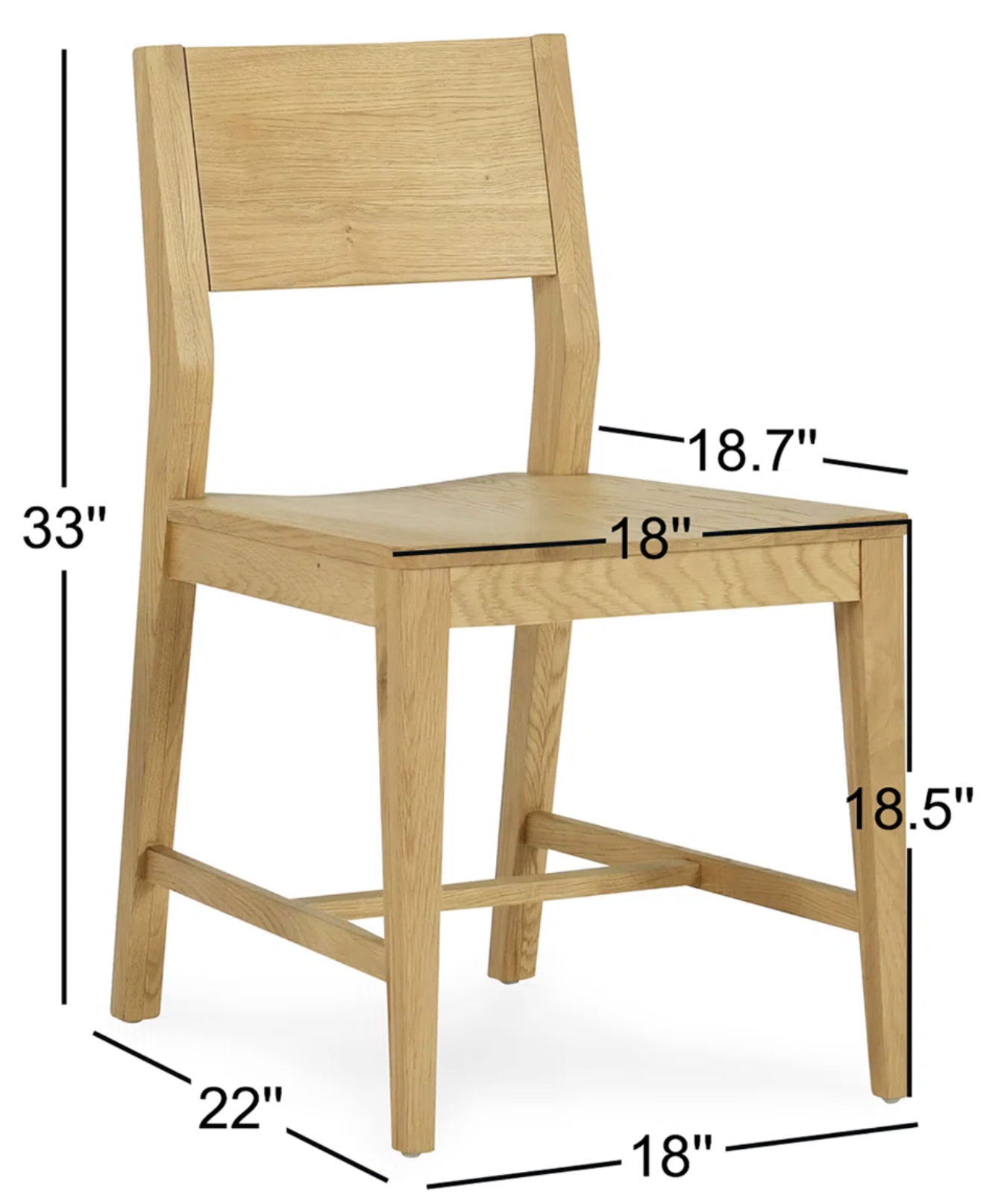2 solid oak dining Chairs🍴