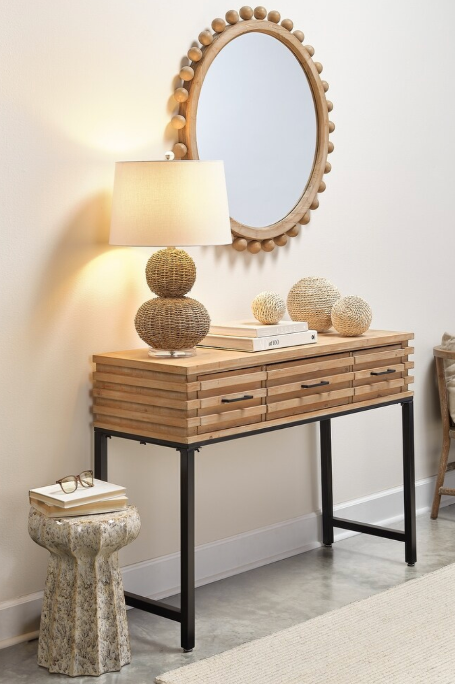 Handwoven Seagrass Table Lamp⚓