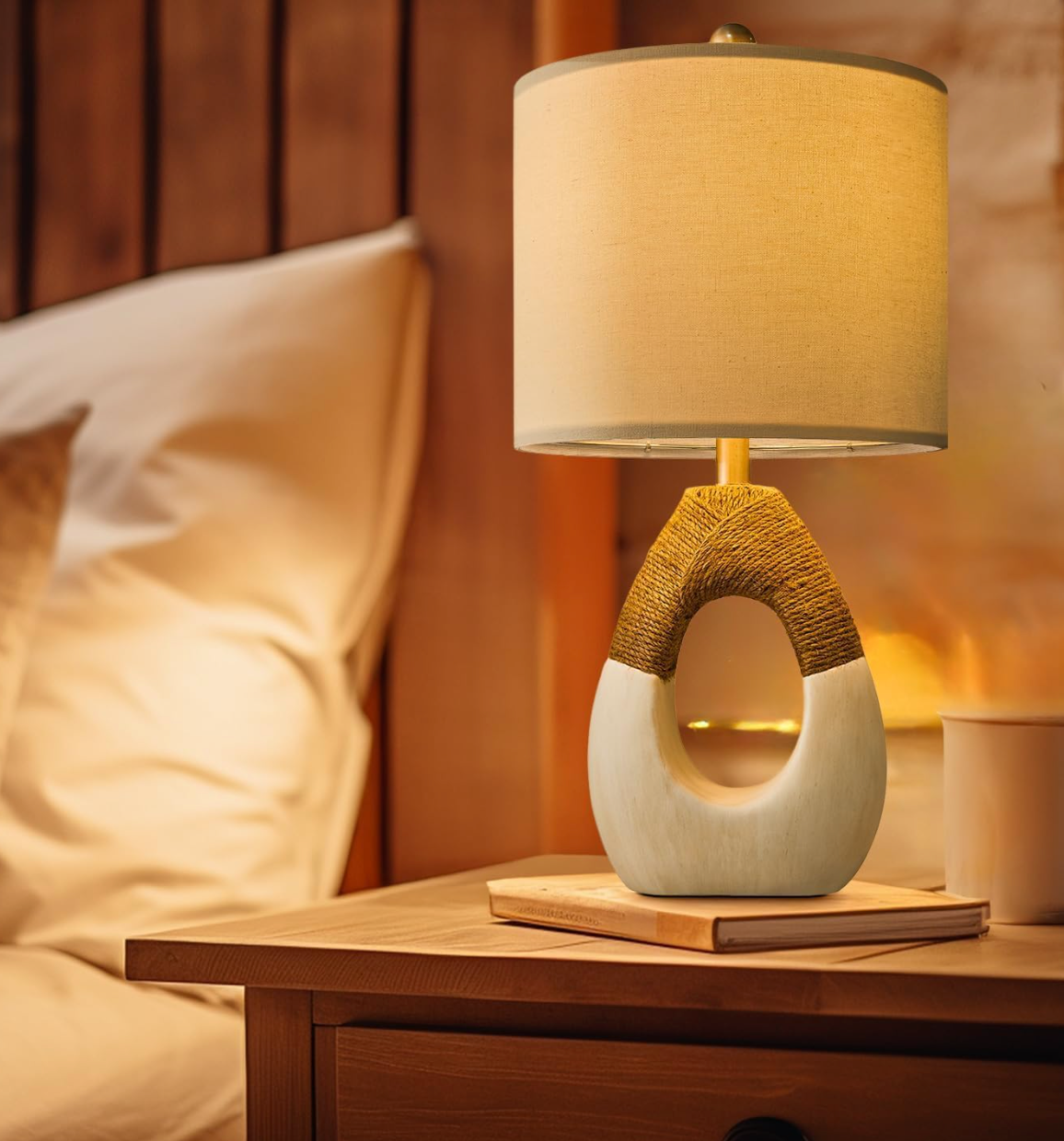 Boho rattan egg lamp🧘🏽♀️