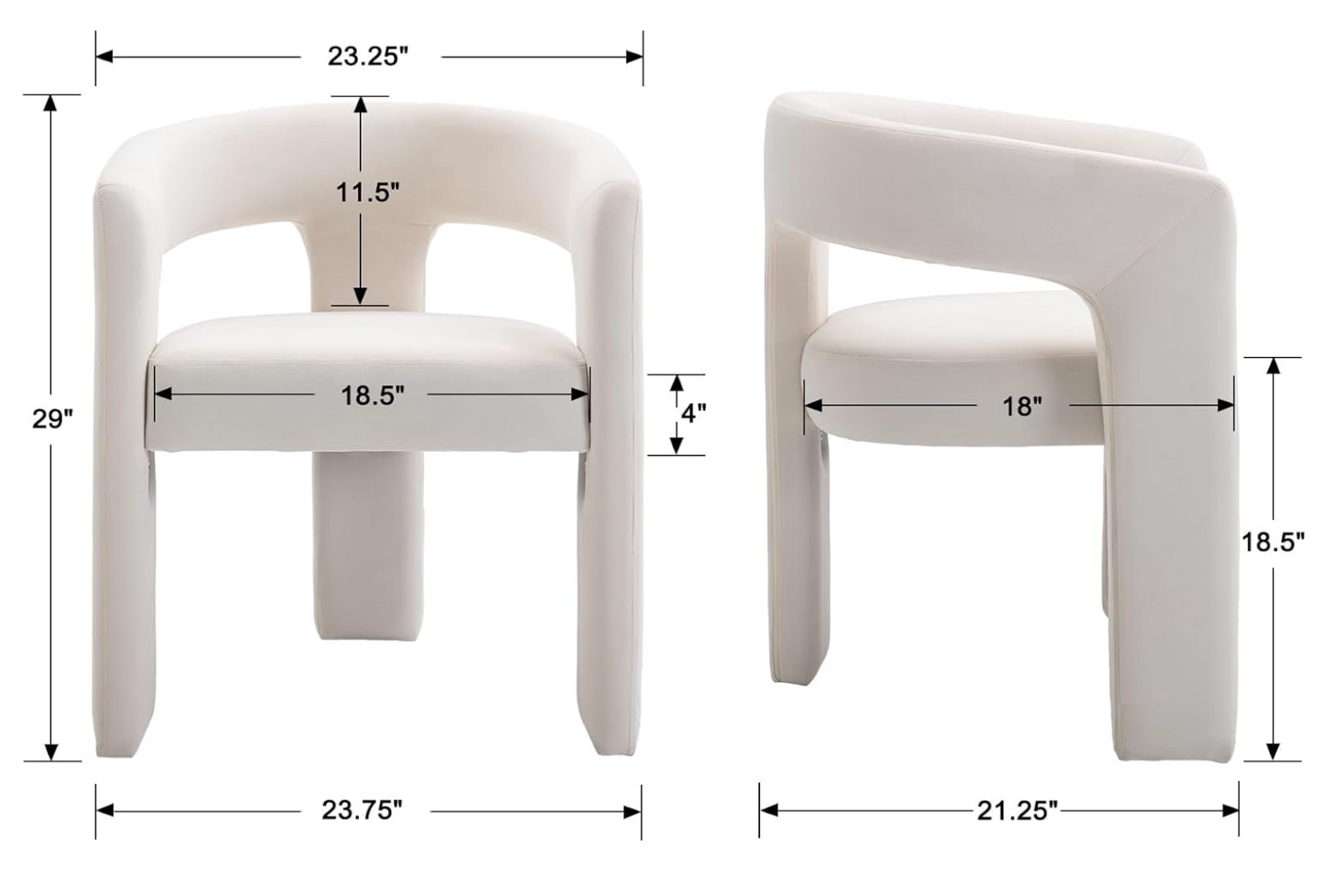 Modern velvet khaki barrel accent or desk chair π