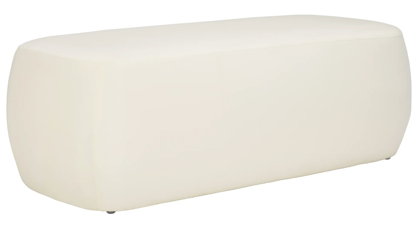 Cream velvet ottoman ♡