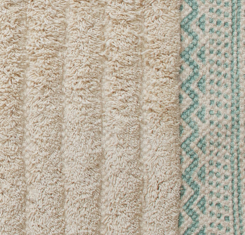 20x68 Lucky Brand boho cotton runner w/ fringe 🩵