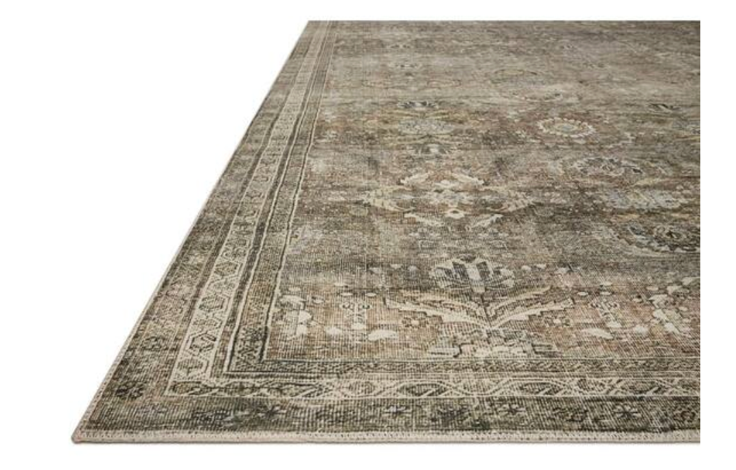 8x10 Loloi printed antique / moss oriental rug π―