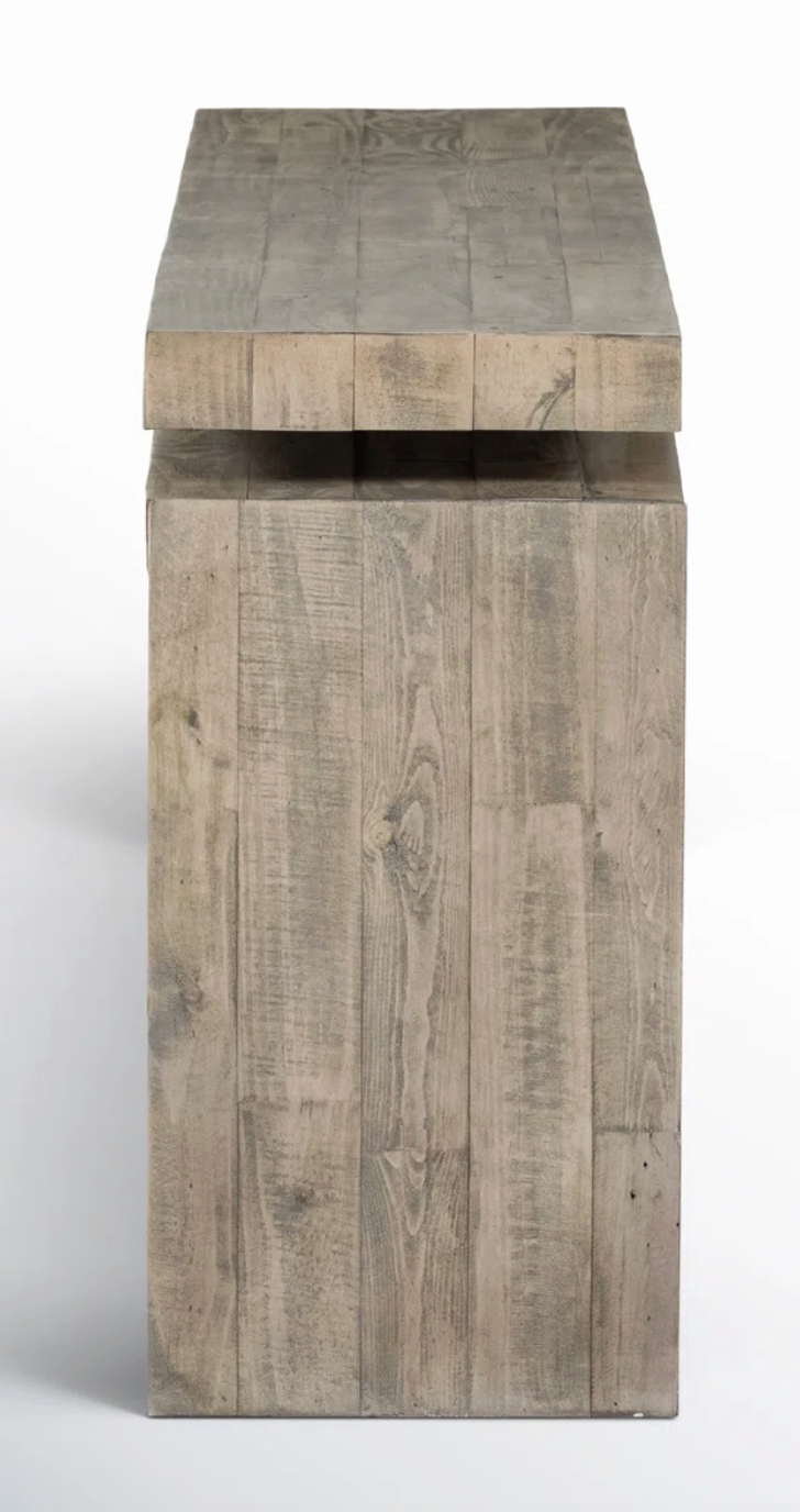 79" Four Hands wood console table (weathered wheat) ๐พ