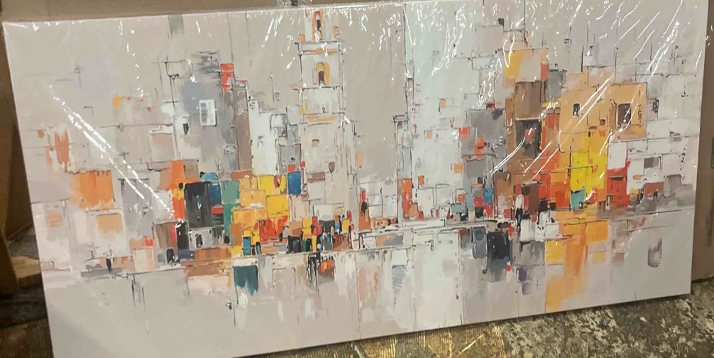 20x40 colorful abstract canvas 🏙️