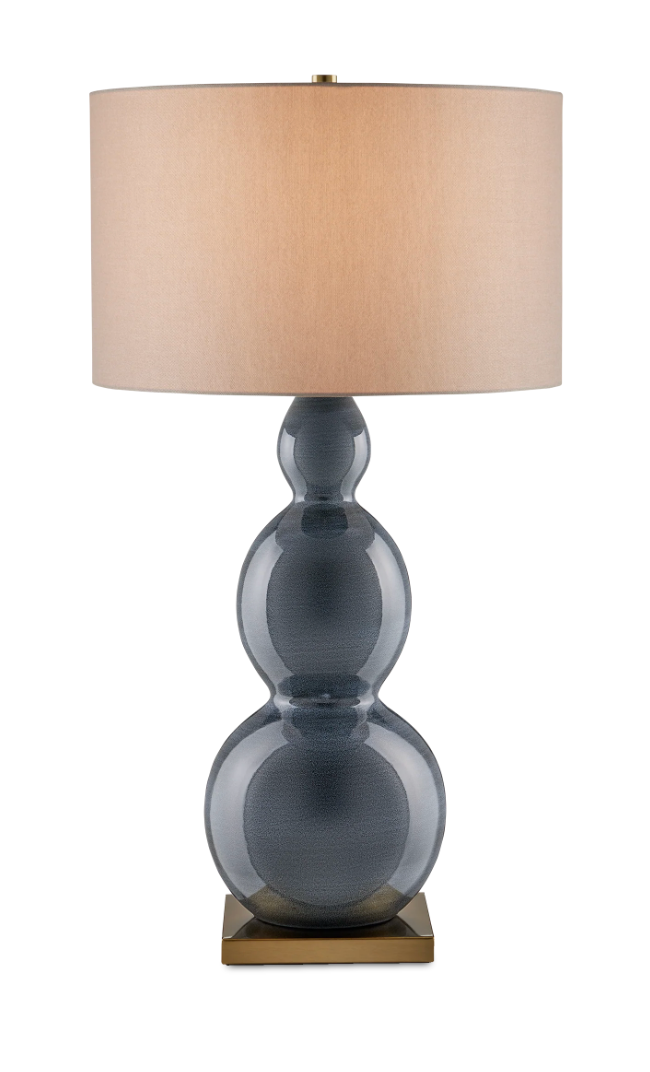 Steel blue gourd shape table lamp ⚜️