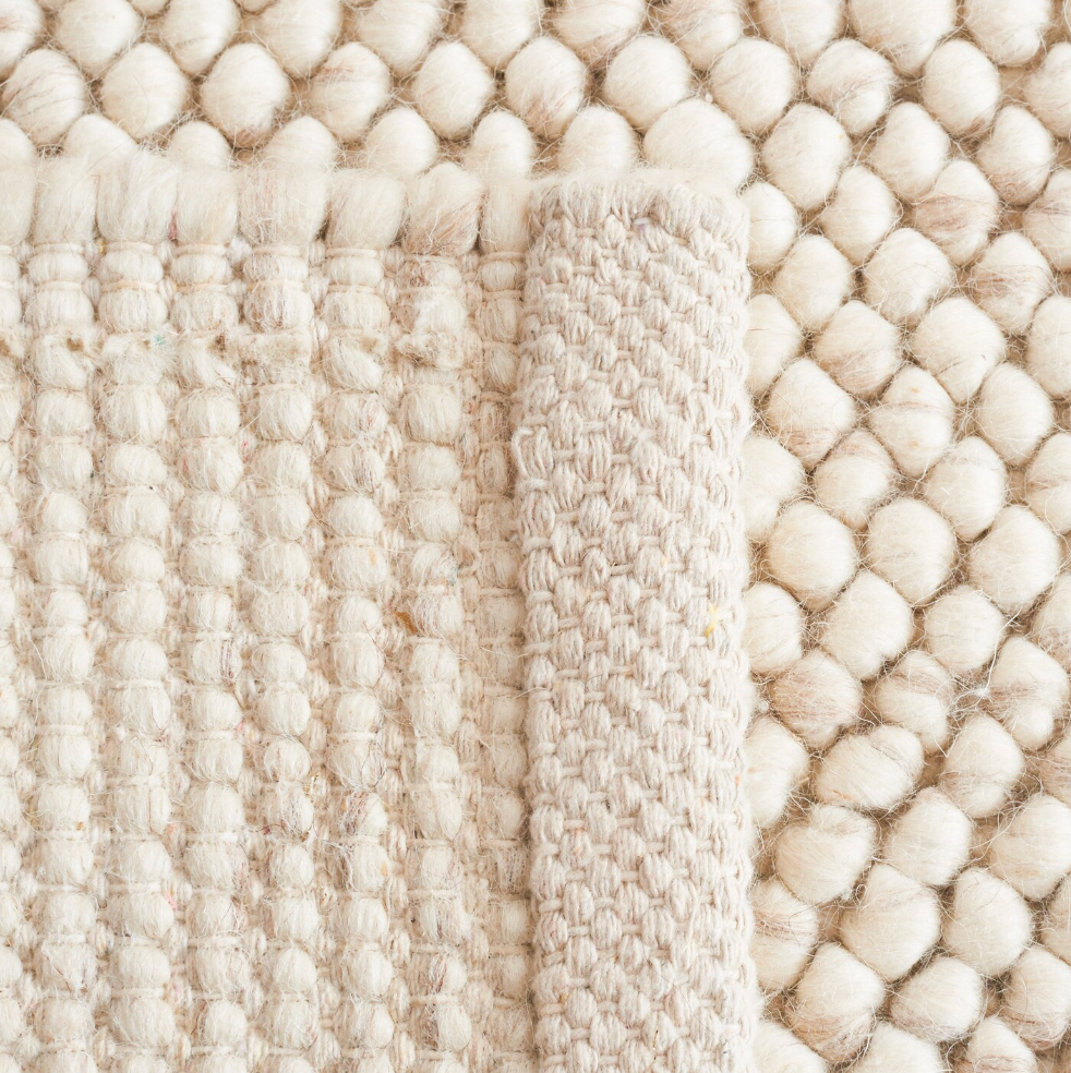 10x14 natural cream wool rug 🌻