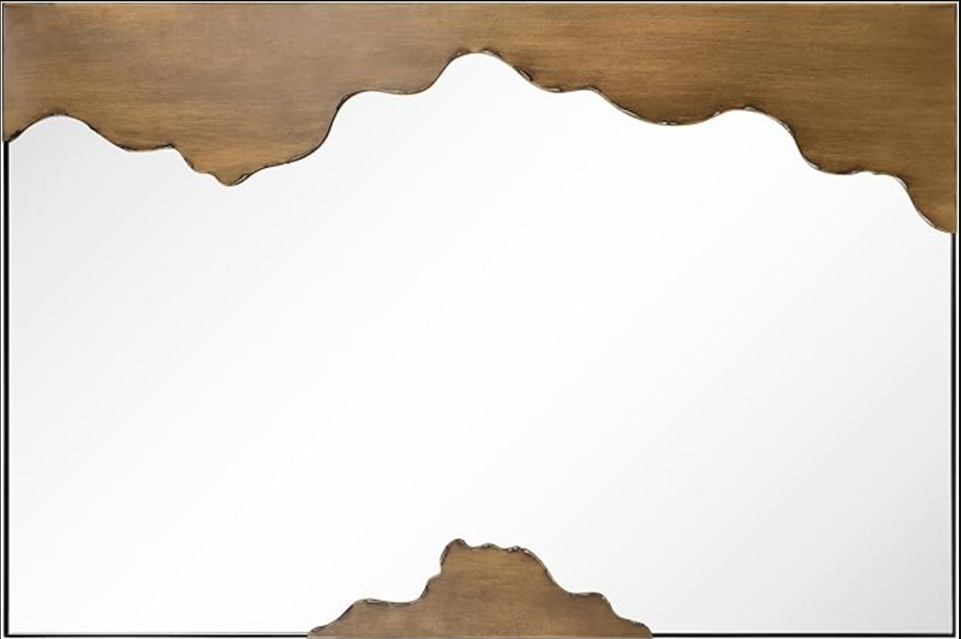 Brushed gold edge tear 24x36 mirror 🪞