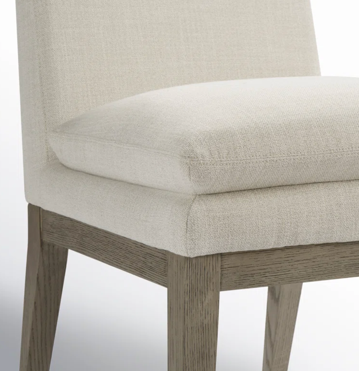 Grey upholstered accent chair 🦢