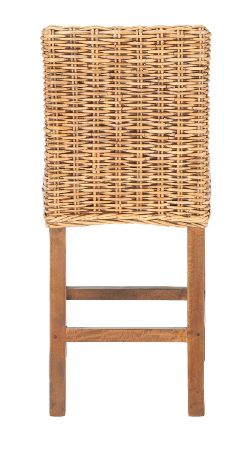 Coastal rattan counterheight barstool π₯
