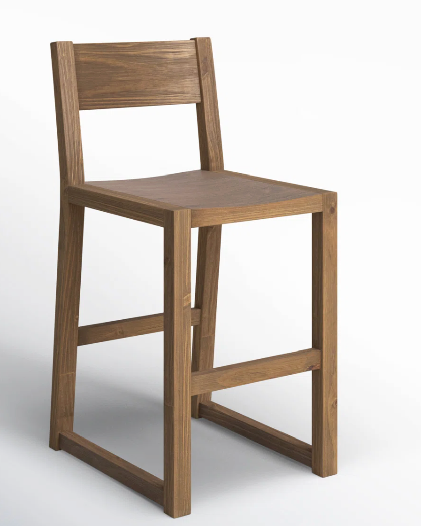 Modern Solid Pine or Honey Brown counterheight barstool🍻