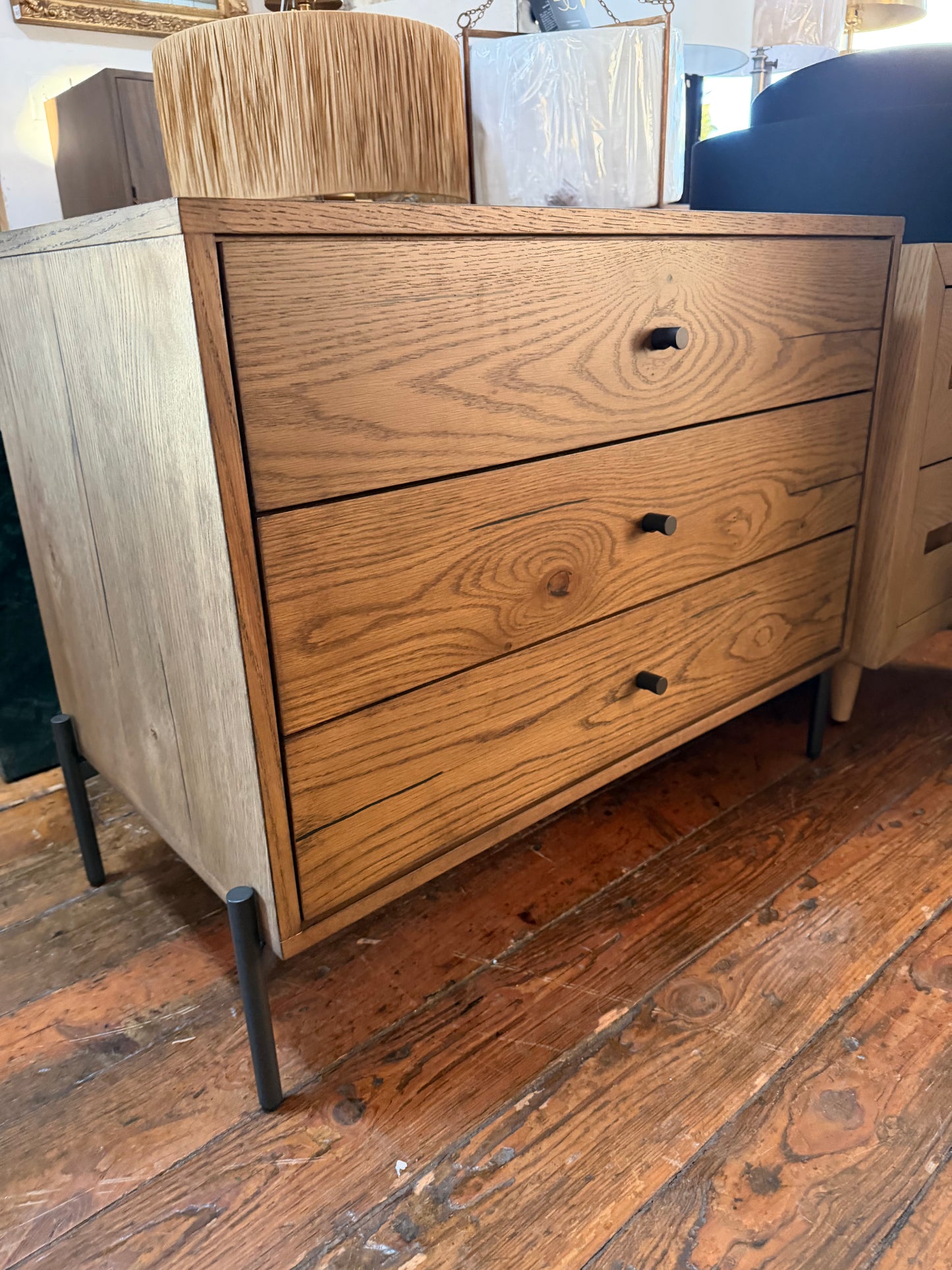 Modern Four Hands amber oak nightstand 🪵