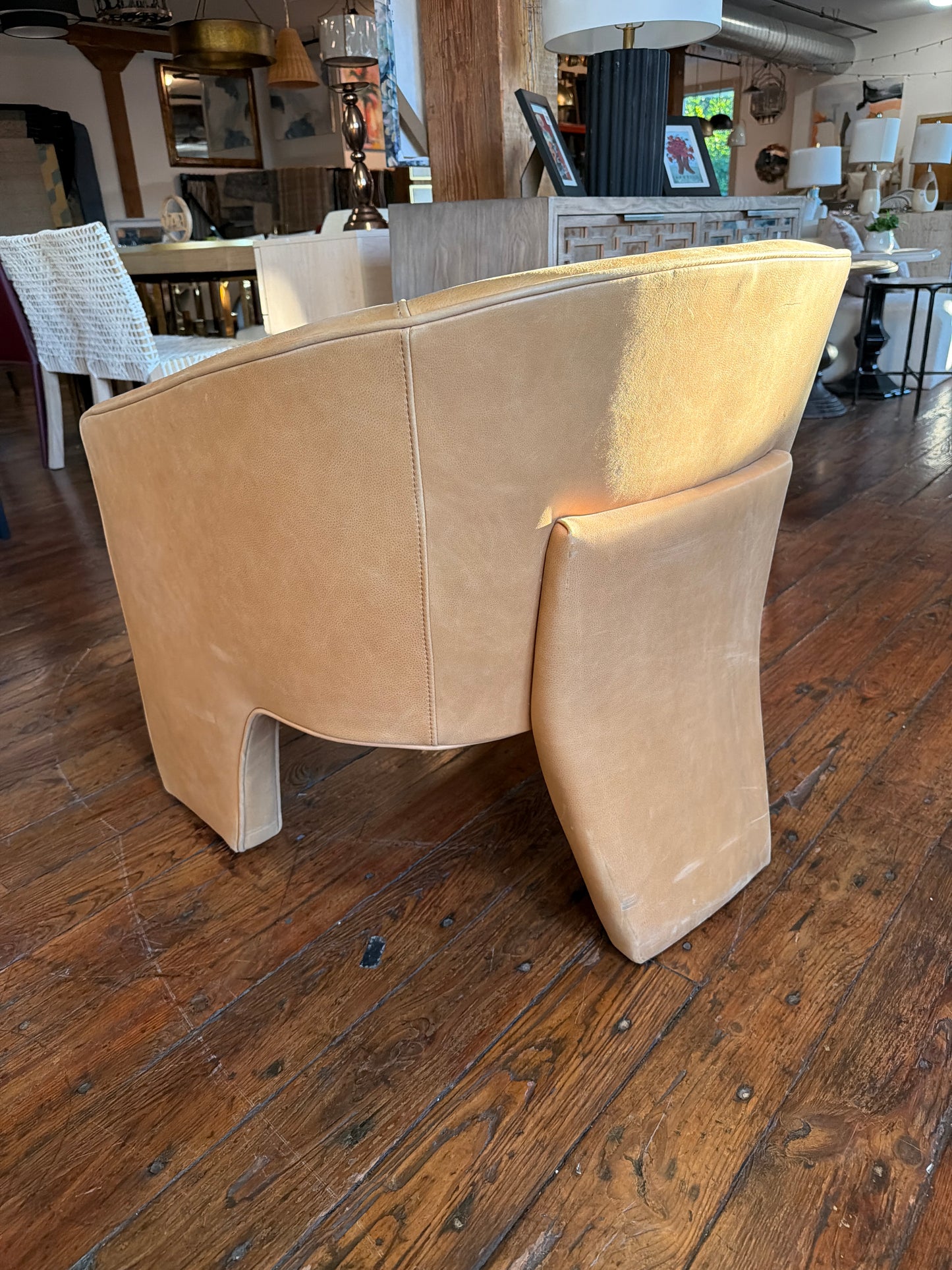 Four Hands genuine butterscotch leather armchair ☕️
