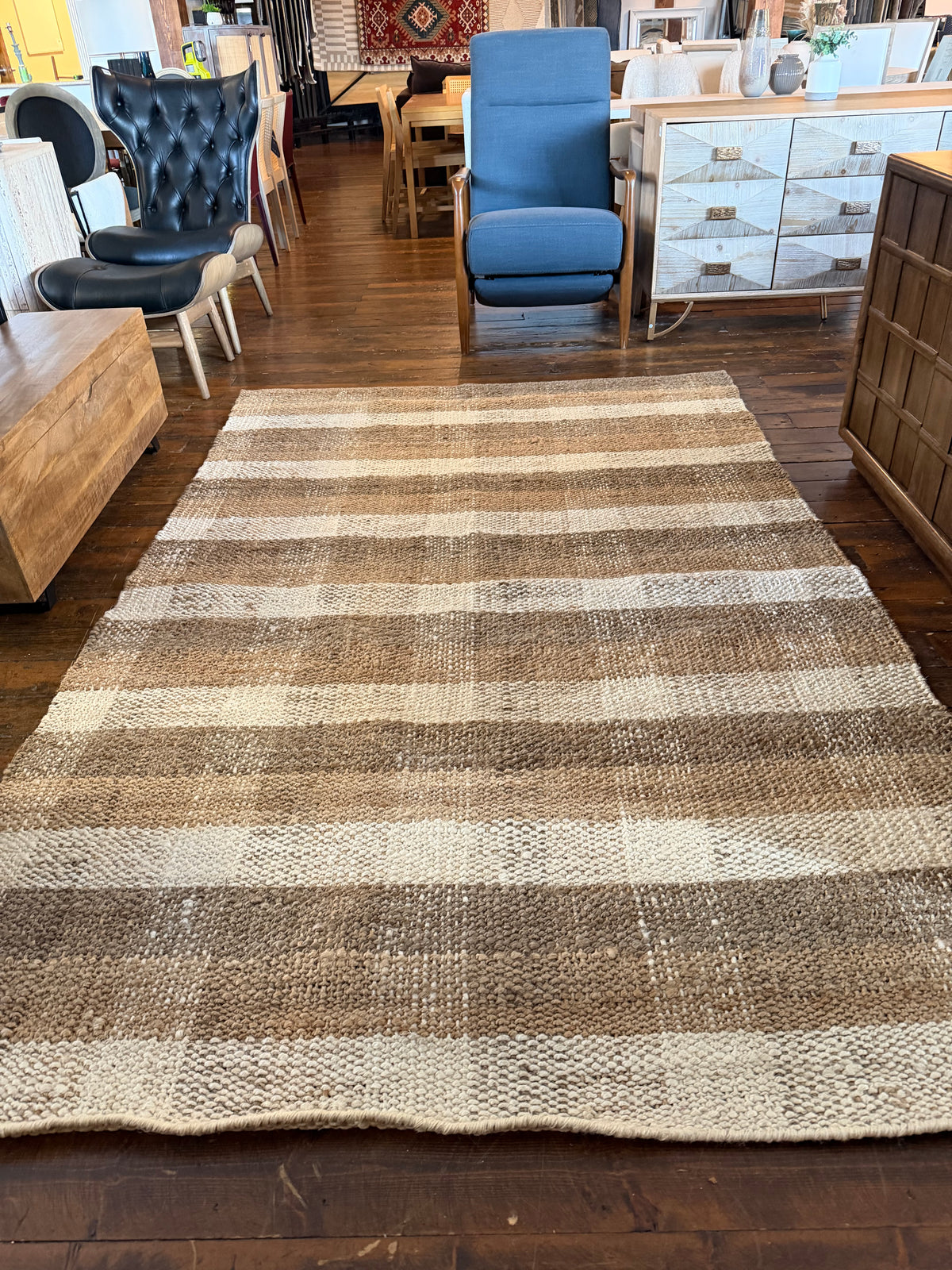 6x9 Crate & Barrel ivory jute rug ☀️