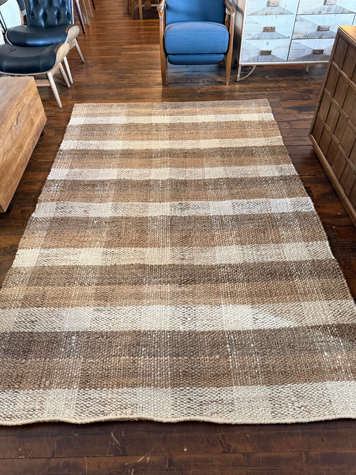 6x9 Crate & Barrel ivory jute rug ☀️