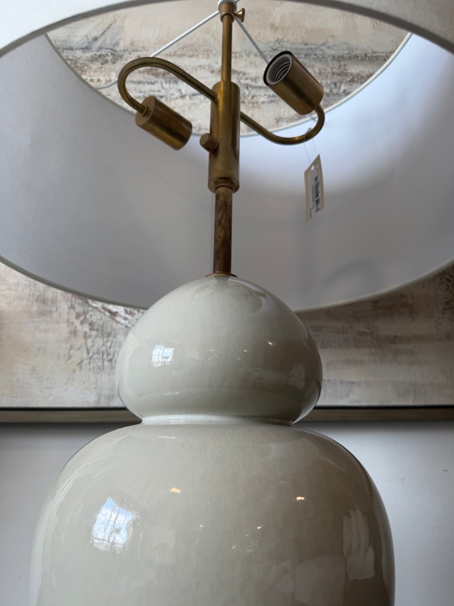Double gourd ceramic glazed designer lamp 🐚