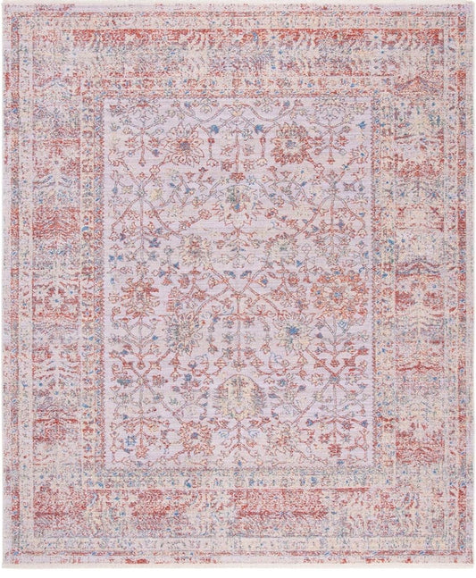 8x10 ivory & rust soft rug 💐