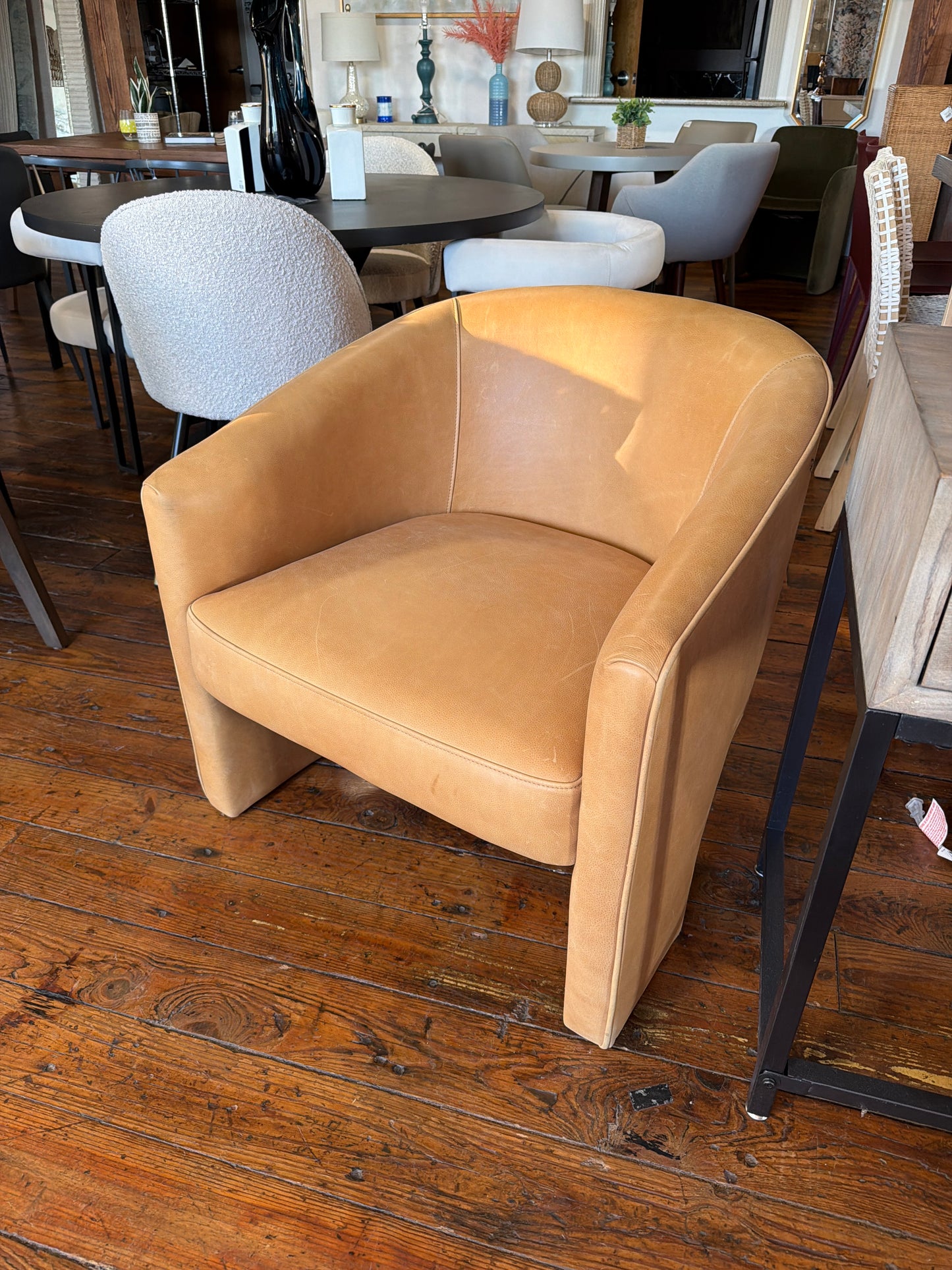Four Hands genuine butterscotch leather armchair ☕️