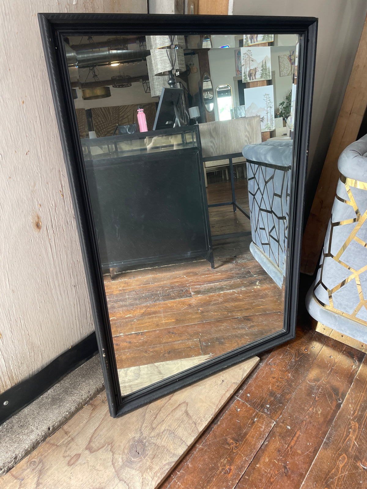 26x39 vintage black framed  mirror 🖤