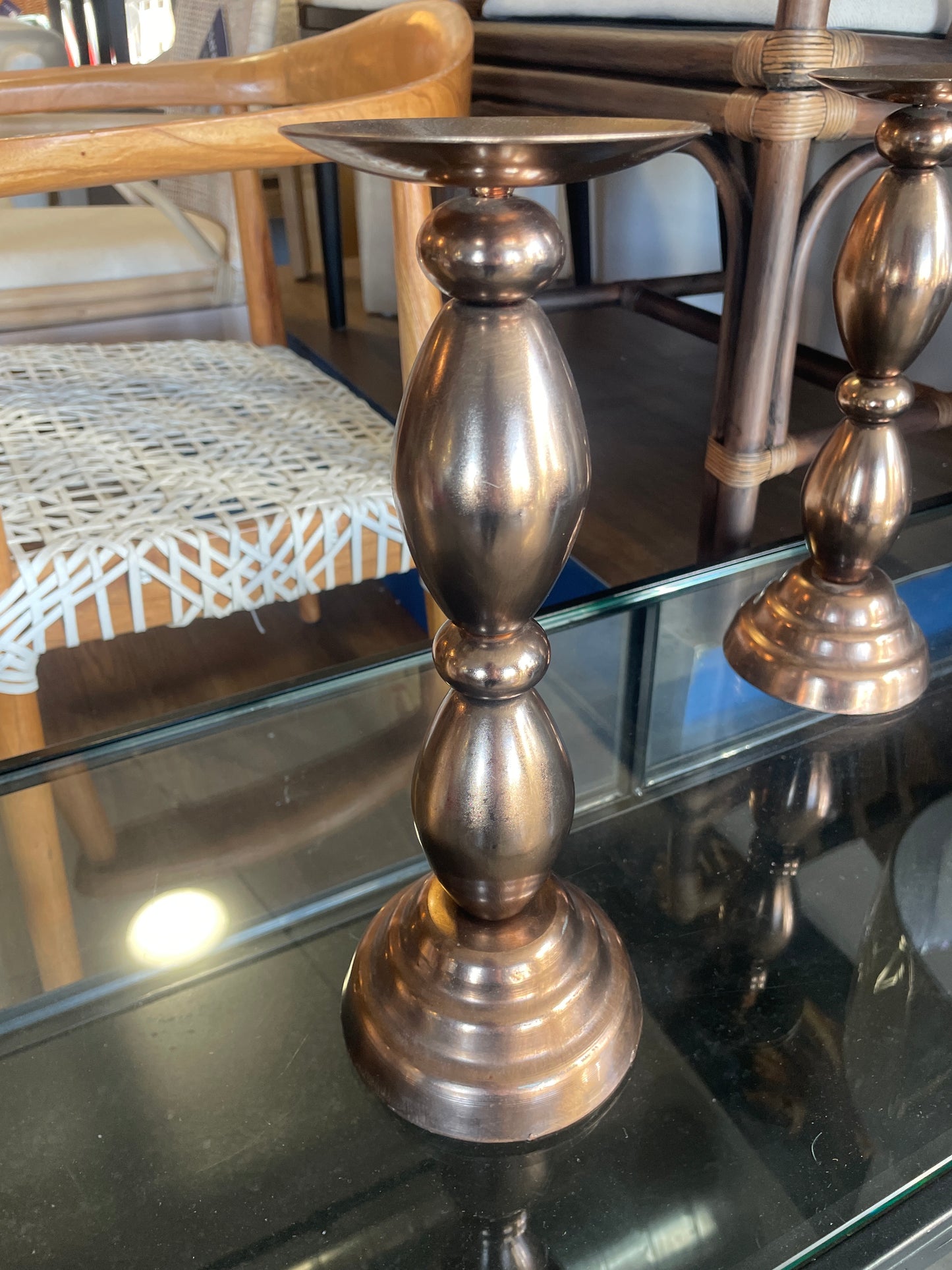 Shiny brassy candlestick 🕯️