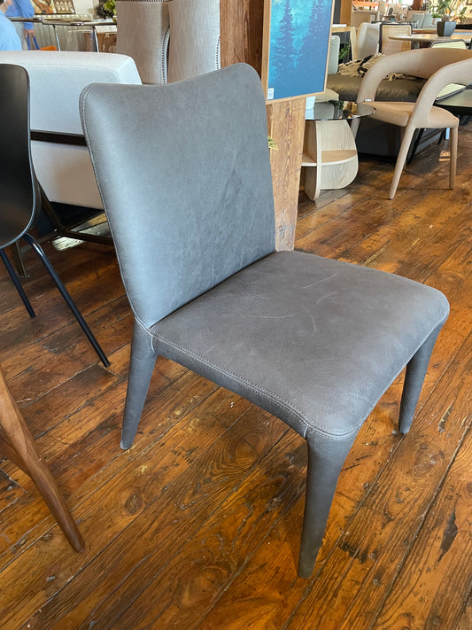 Four Hands graphite top-grain leather accent or desk chair 🩶