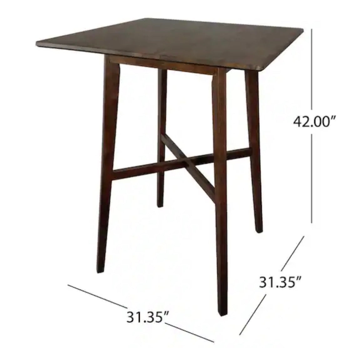 Modern brown indoor / outdoor wood pub table 🥂