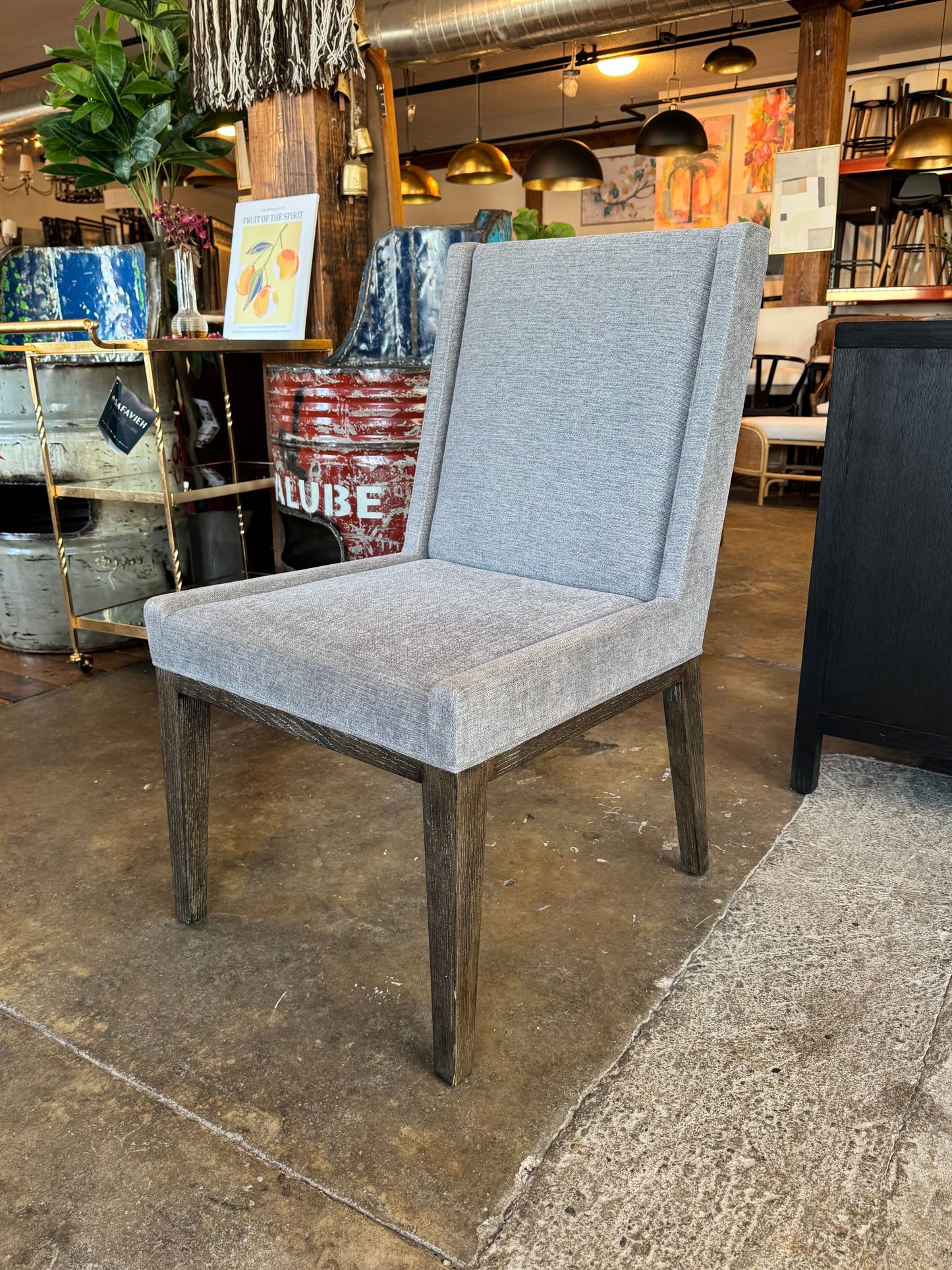 Dark gray Bernhardt chair 🩶