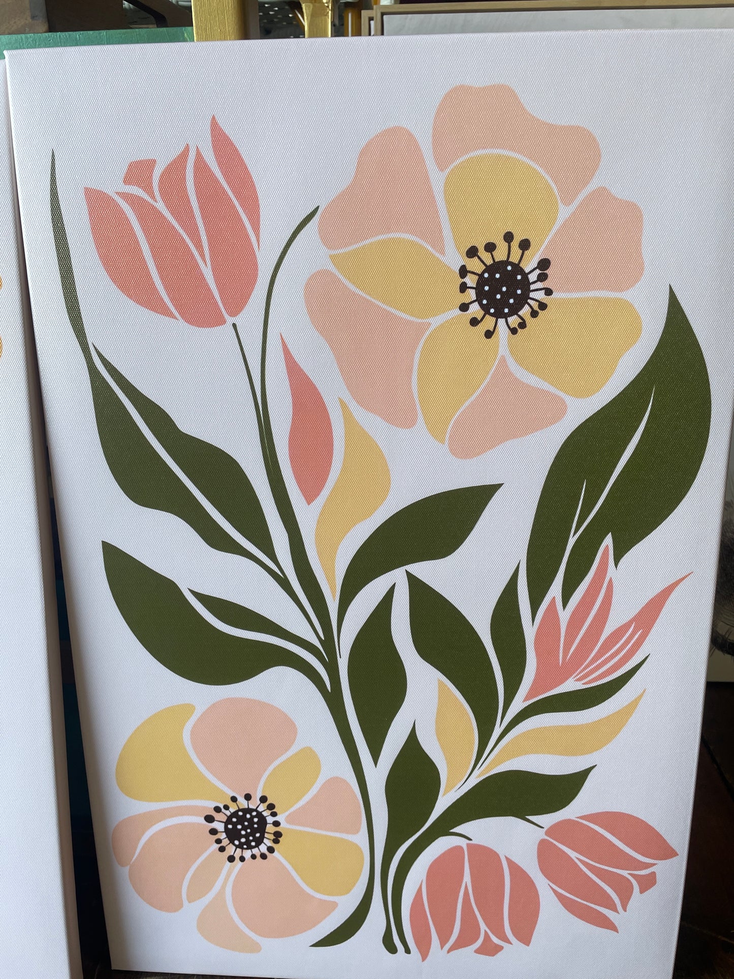 16x24 colorful flower canvas 🌼