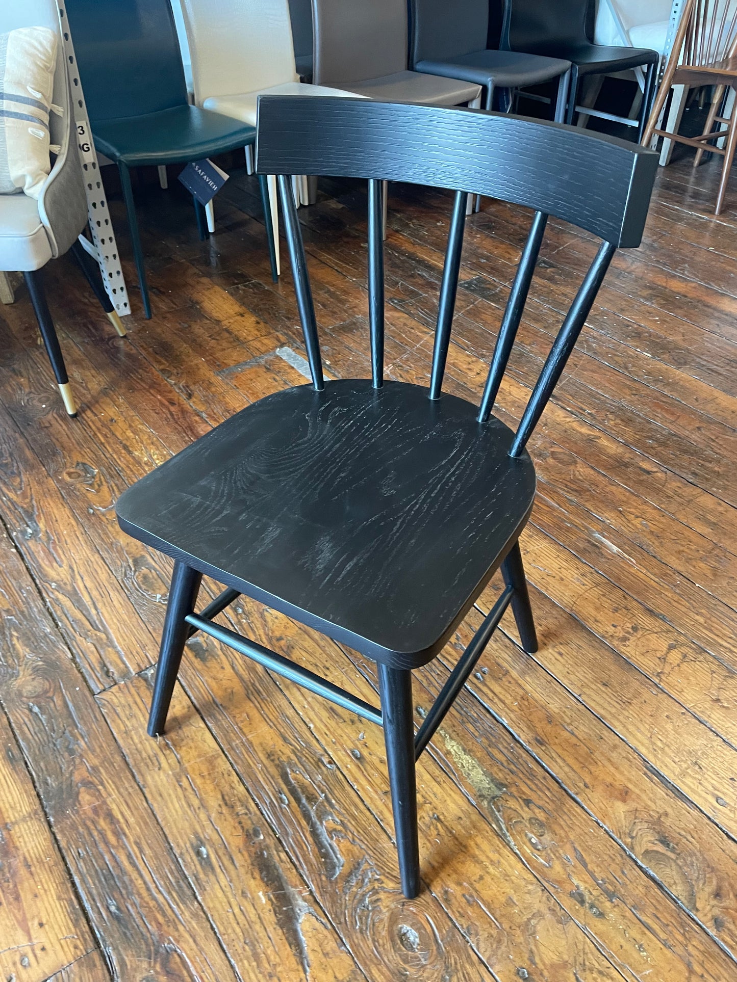 Poly & Bark black wood chair 🖤