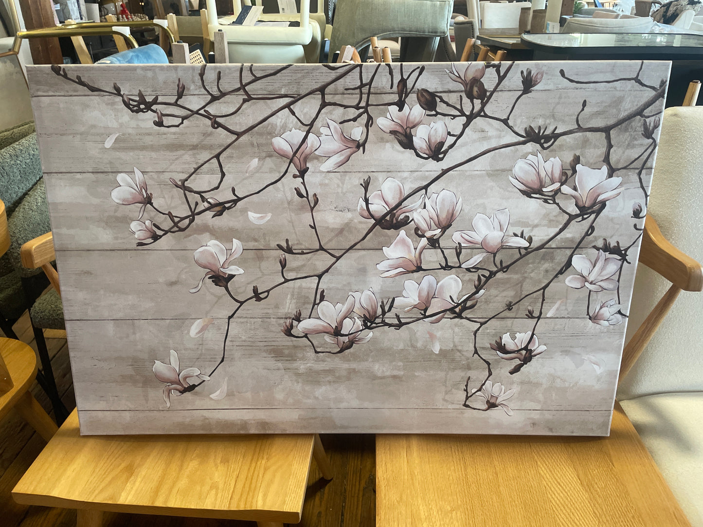 Beige & pink 24x35 magnolia canvas 🪷