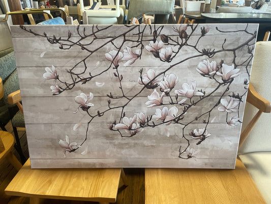 Beige & pink 24x35 magnolia canvas 🪷