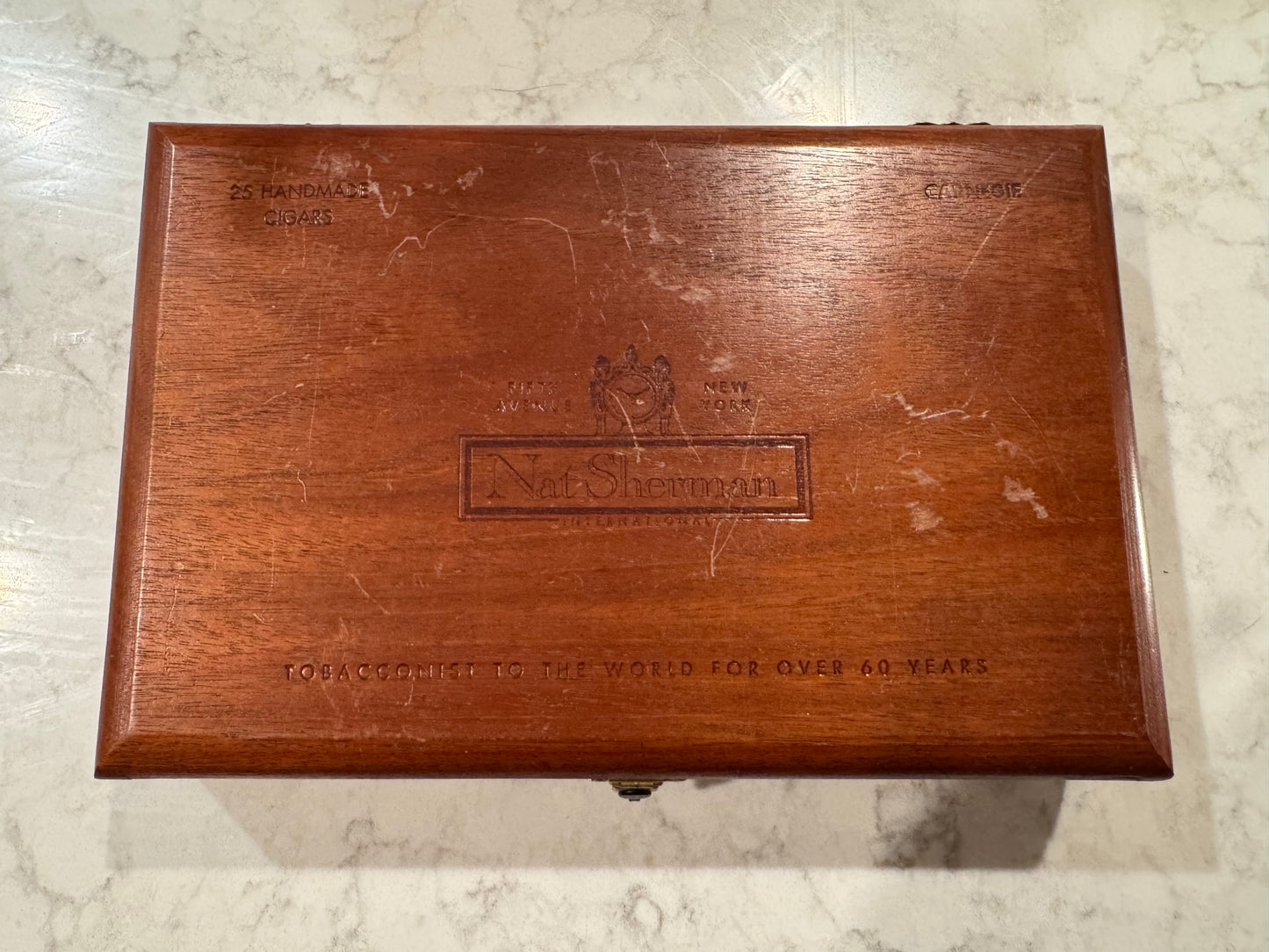 Vintage wood Nat Sherman cigar box 🤎
