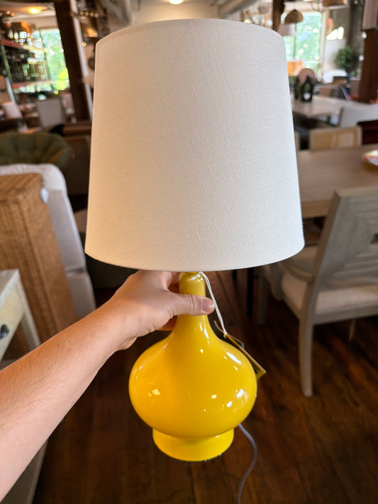 Yellow gourd table lamp 💛