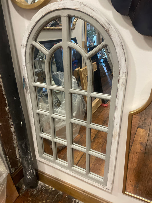 Rustic arched 22x38 wall mirror 🦋