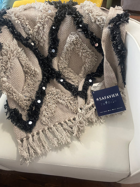 Grey & navy blue diamond blanket 💍