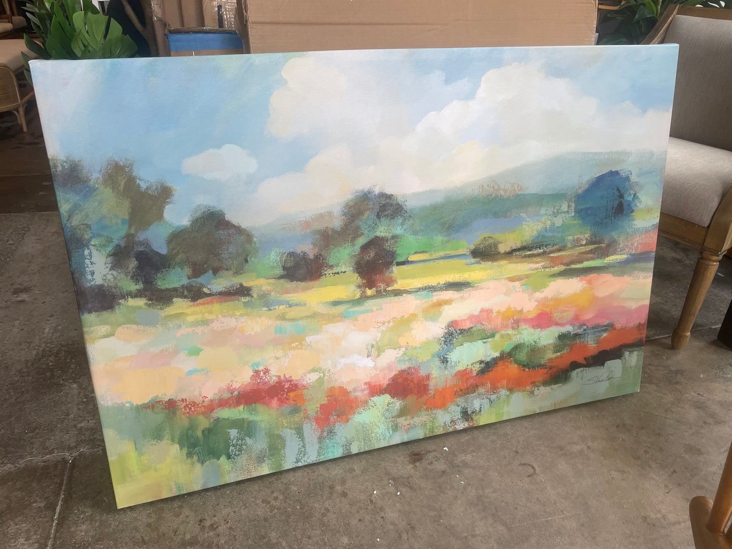 Colorful 32x42 landscape canvas 🌳