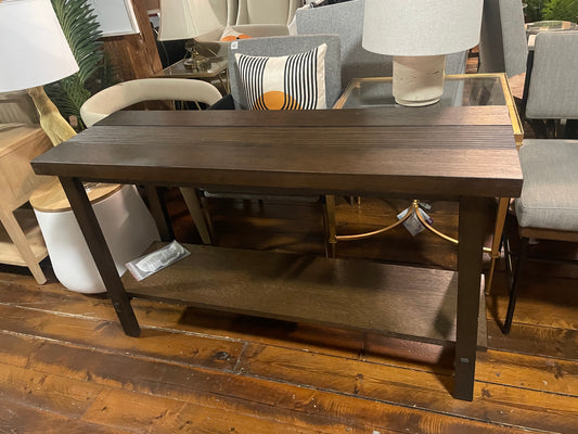 Brown wood console table ☕️