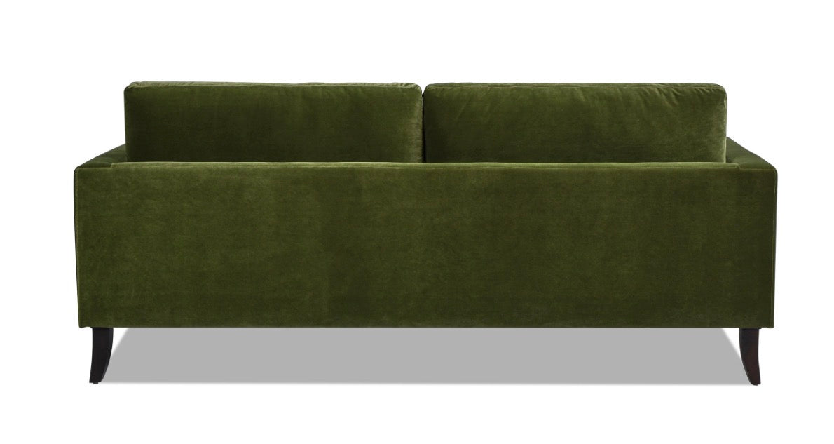 84" Track Arm Sofa with Caster Turn Legs, Olive Green 🫒