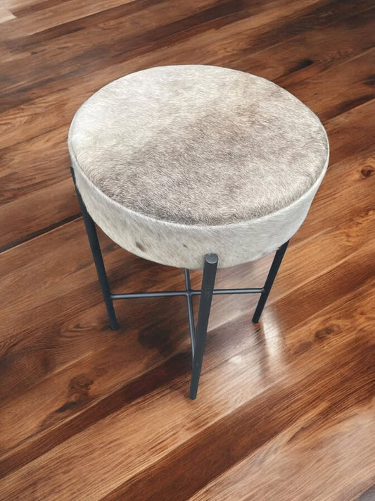 Four Hands speckled real hide counterheight stool 🐂