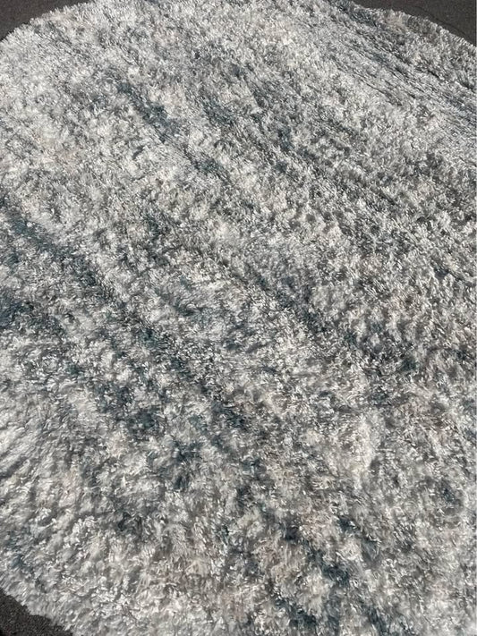 8ft round modern abstract shag rug ✌️