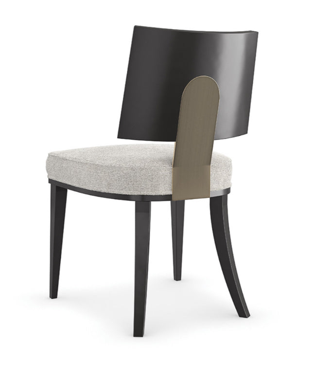 Modern black & gold dining chair ✨