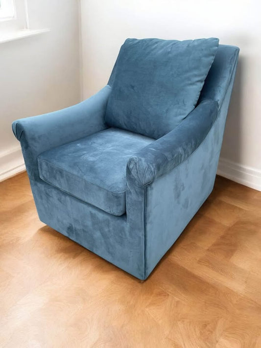 Super soft blue swivel accent chair ♡