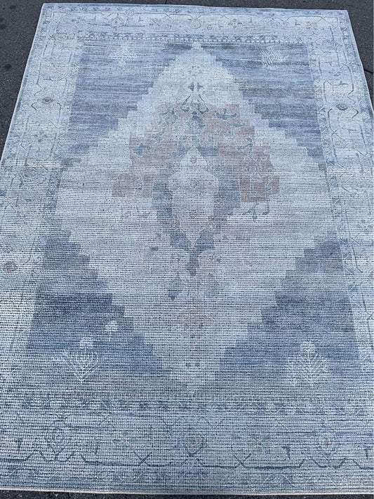 5x7 Becki Owens x Surya light blue rug ❄️