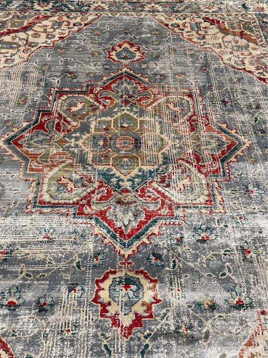 8x10 blue & beige medallion rug ♥️