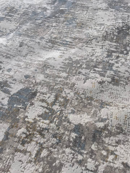 9x12 grey & blue abstract Surya rug 🩶