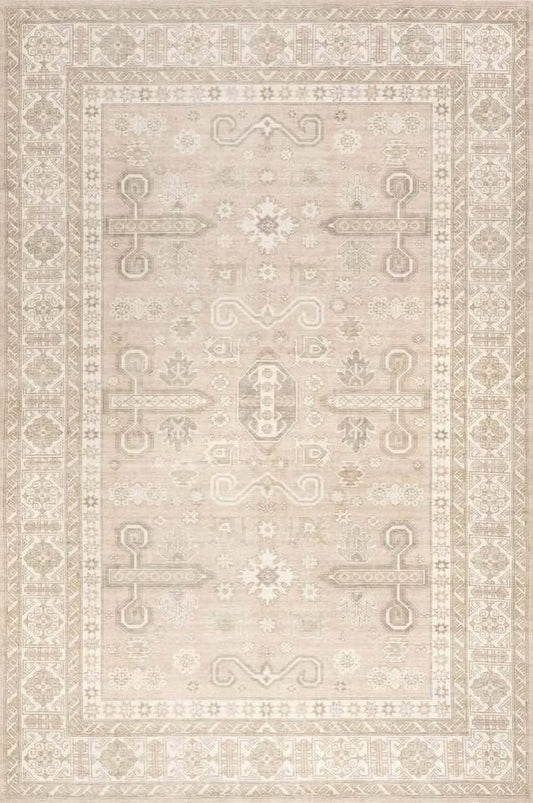 9x12 beige cotton & wool rug 🕊️