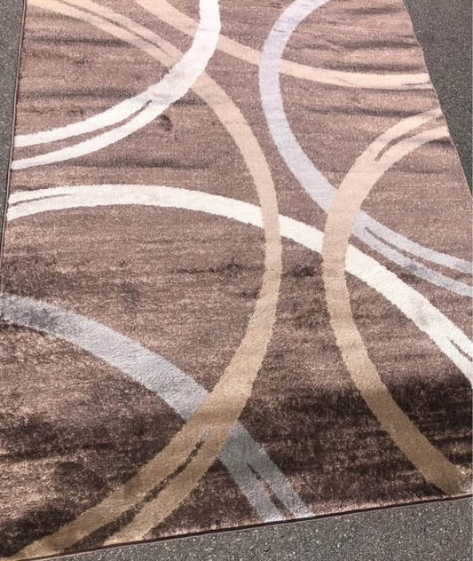 5x7 brown modern rug 🤎