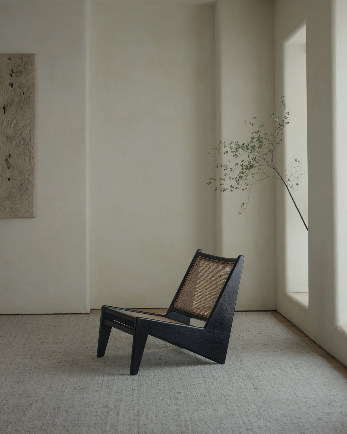 Pierre Jeanneret-inspired kangaroo chair