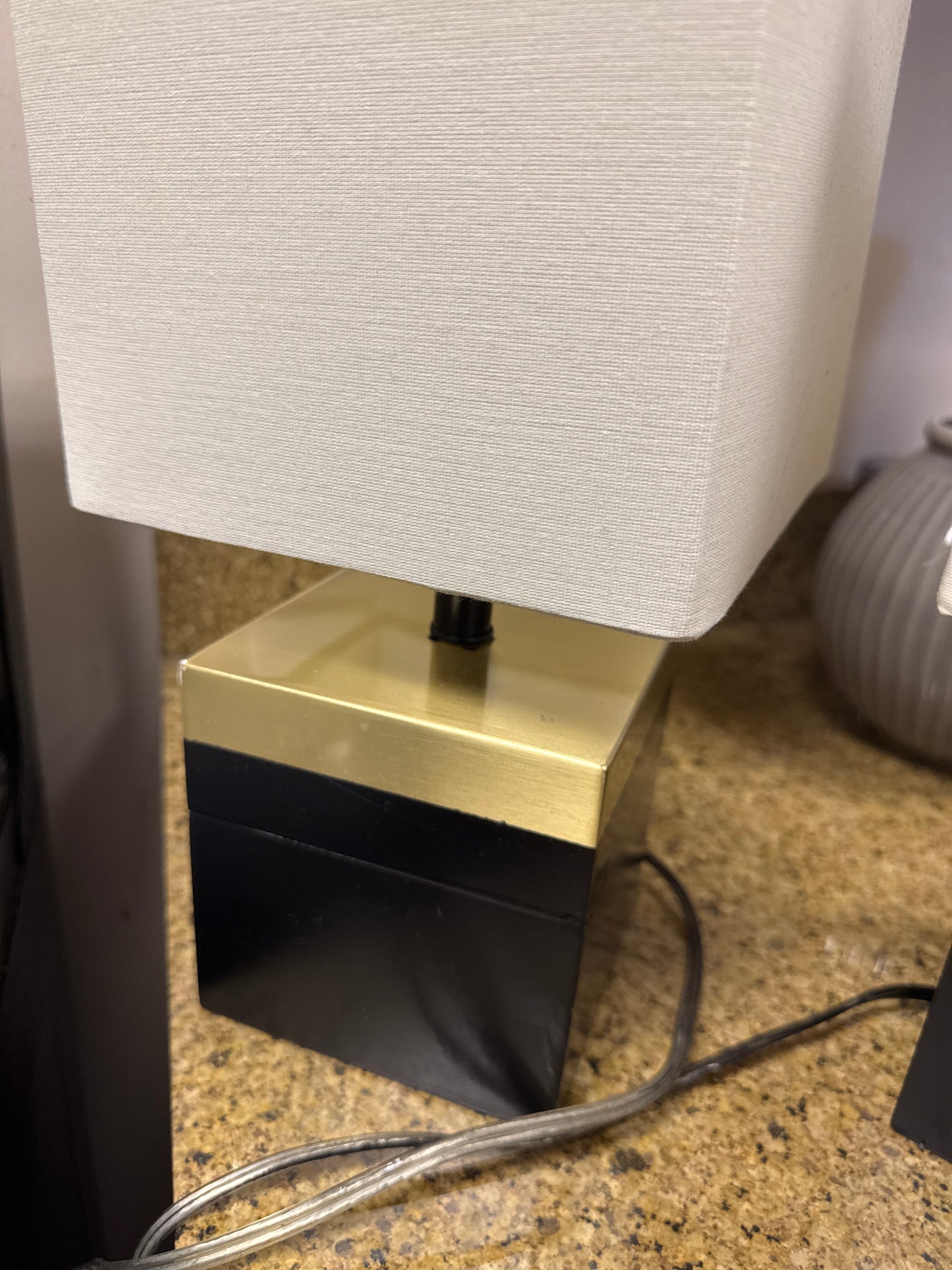 Modern black & gold, small table lamps 🖤💛